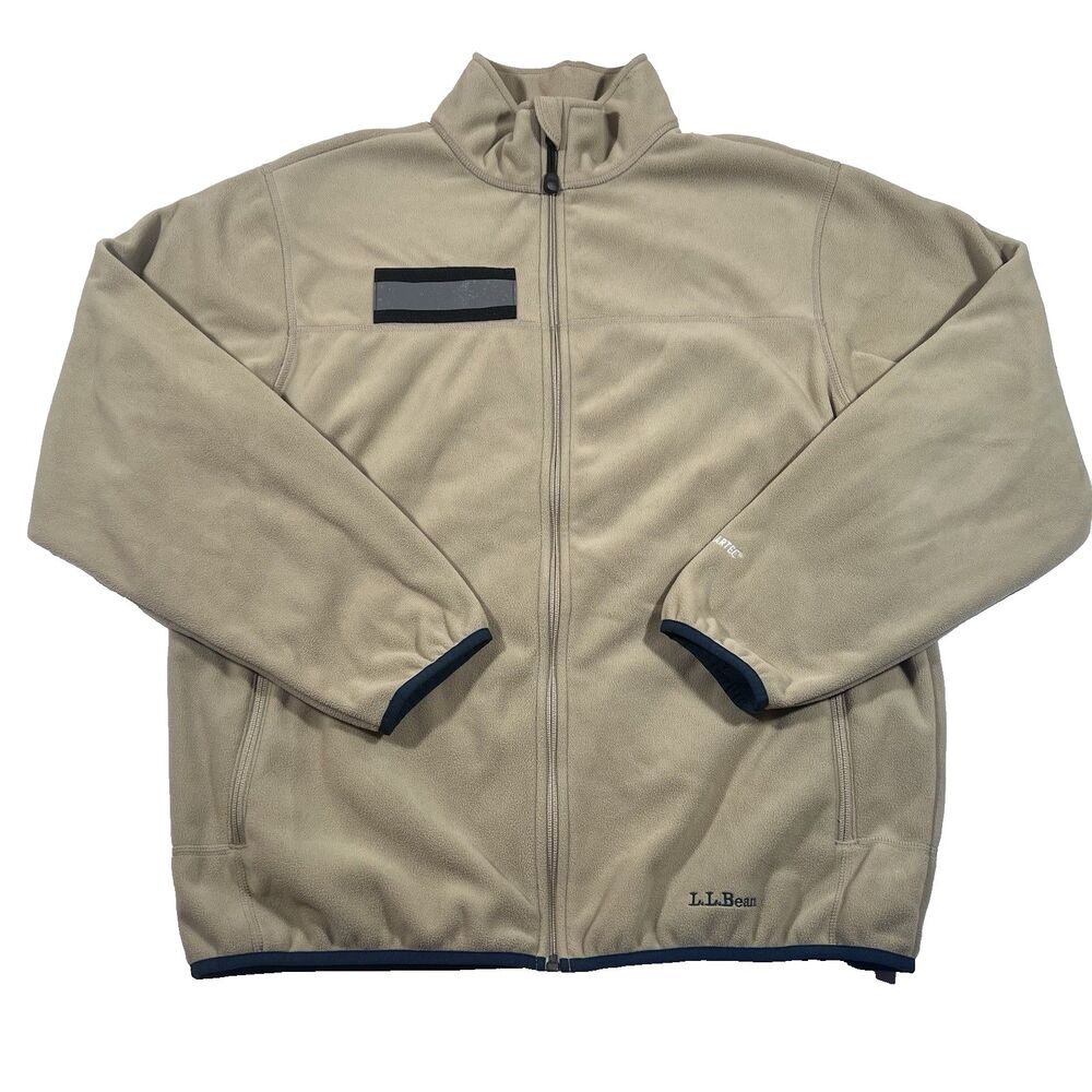 LL Bean The Weather Channel Polartec Full Zip Fleece Jacket Men's Medium